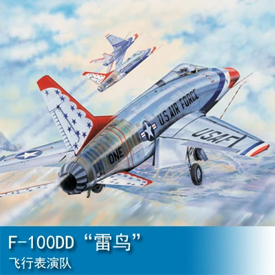 

Trumpeter 1/32 F-100DD "Thunderbirds" Aerobatic Team Collection Plastic Building Painting Model Toys 03222