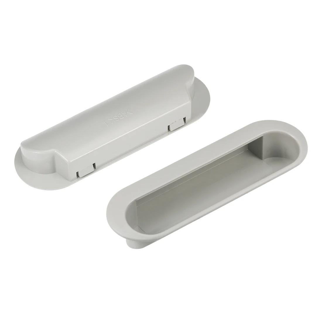 

uxcell 2Pcs Flush Pull Finger Insert Recessed Cabinet Door Handles 120x40x21mm for drawer sliding door tool box etc.