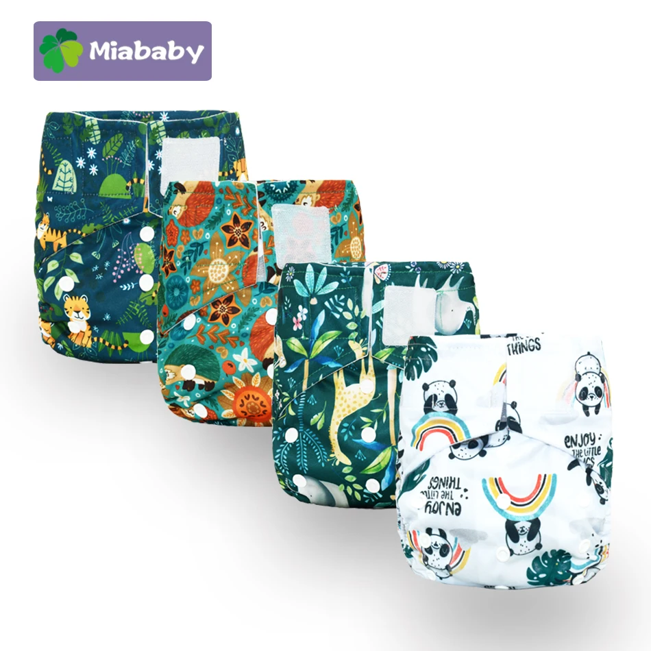 Miababy-pa&ntilde;al de tela con bolsillos, impermeable y transpirable, para beb&eacute; de 3-15 kg, Hook & Loop OS-0