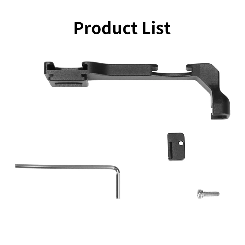 

UURig R038 Double Hot Shoe Extension Bracket For Canon M6 Mark II Microphone Fill Light Quick Release Mount Plate Vlog Holder