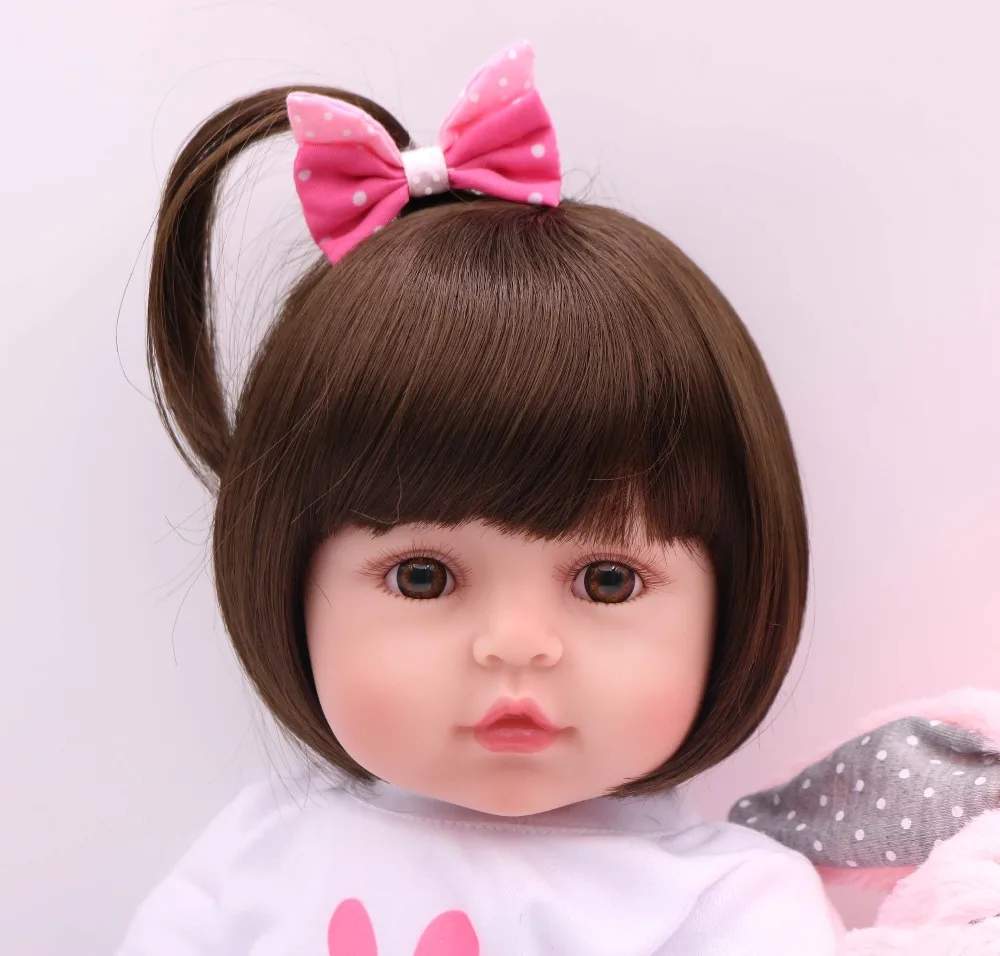 

48CM bebe doll reborn baby doll Handmade Silicone adorable reborn toddler Bonecas girl kid menina de silicone doll surprice