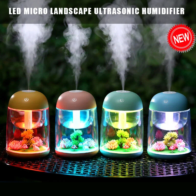 

Electric Moisturizer For Face Steamer Machine Mist Sprayer Essential Aroma Oil Diffuser Sauna Humidifier LED Micro Landscape USB