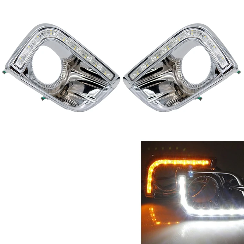 Светодиодные дневные ходовые огни для Toyota Prado 150 Fj150 Lc150 2010-2013 Land Cruiser
