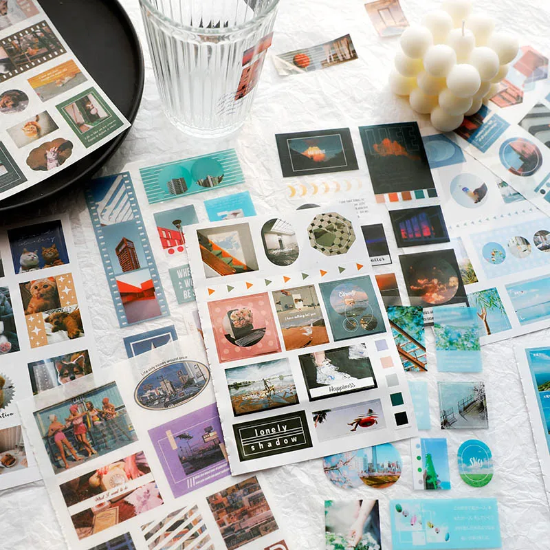 1 комплект Ins Стиль Стикеры книга милый декорации наклейка Путешествие