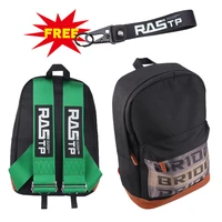 green jdm style racing fabric strap style motorcycle school backpack car canvas backpack bride bag racing souvenirs rs bag039