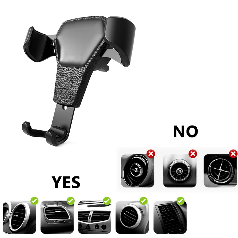 Universal Car Mobile Phone Car Holder Air Vent Mount Stand No Magnetic Cell Phone Holder For iPhone Phone In Car Bracket