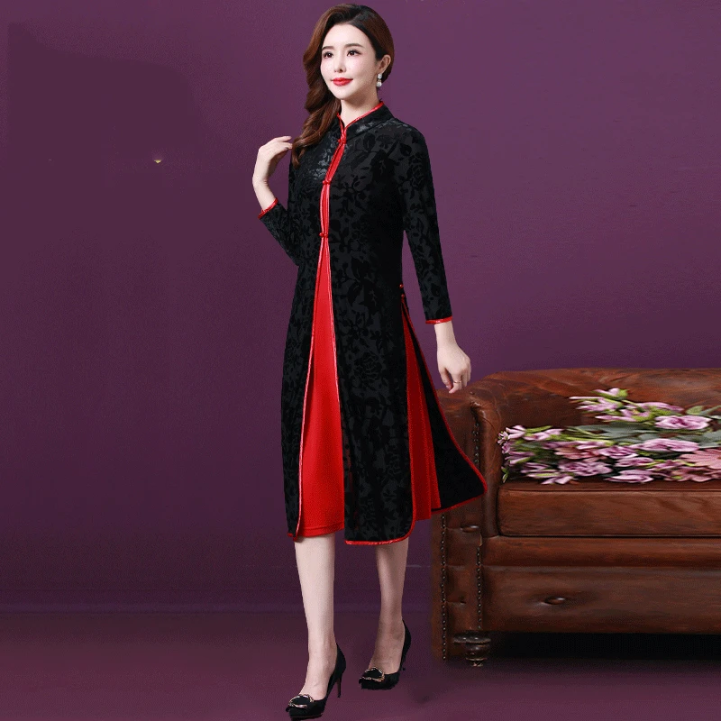 Весенний комплект из двух предметов женское платье размера плюс летнее без