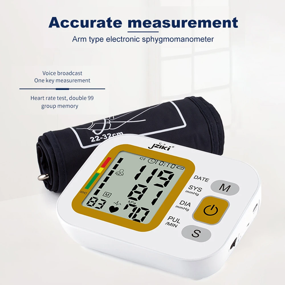 Сфигмоманометр RZ цифровой на запястье тонометр с измерением пульса и давления