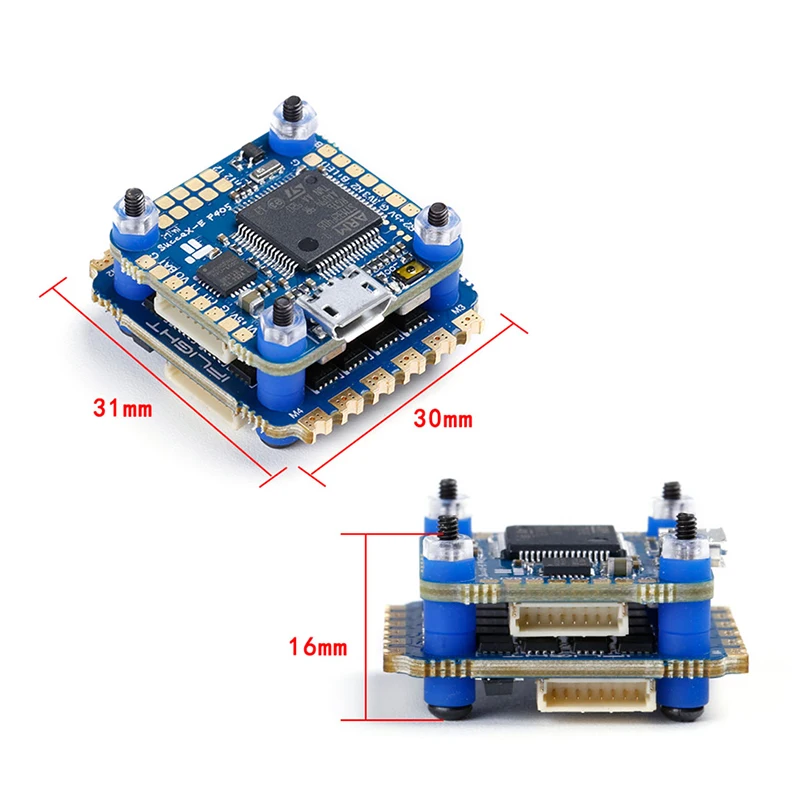 

iFlight SucceX-E Mini F4 35A 2-6S Flight Stack (MPU6000) with SucceX-E mini F4 /SucceX-E mini 35A 4 in 1 ESC for FPV Drone Kit