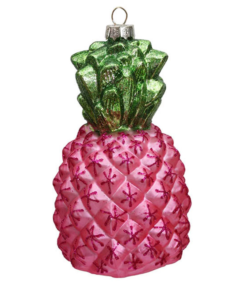 

Promotion - Christmas Tree Xmas Ornaments Glass Balls Decoration 120mm Height Painted Violet Pineapple Ornament