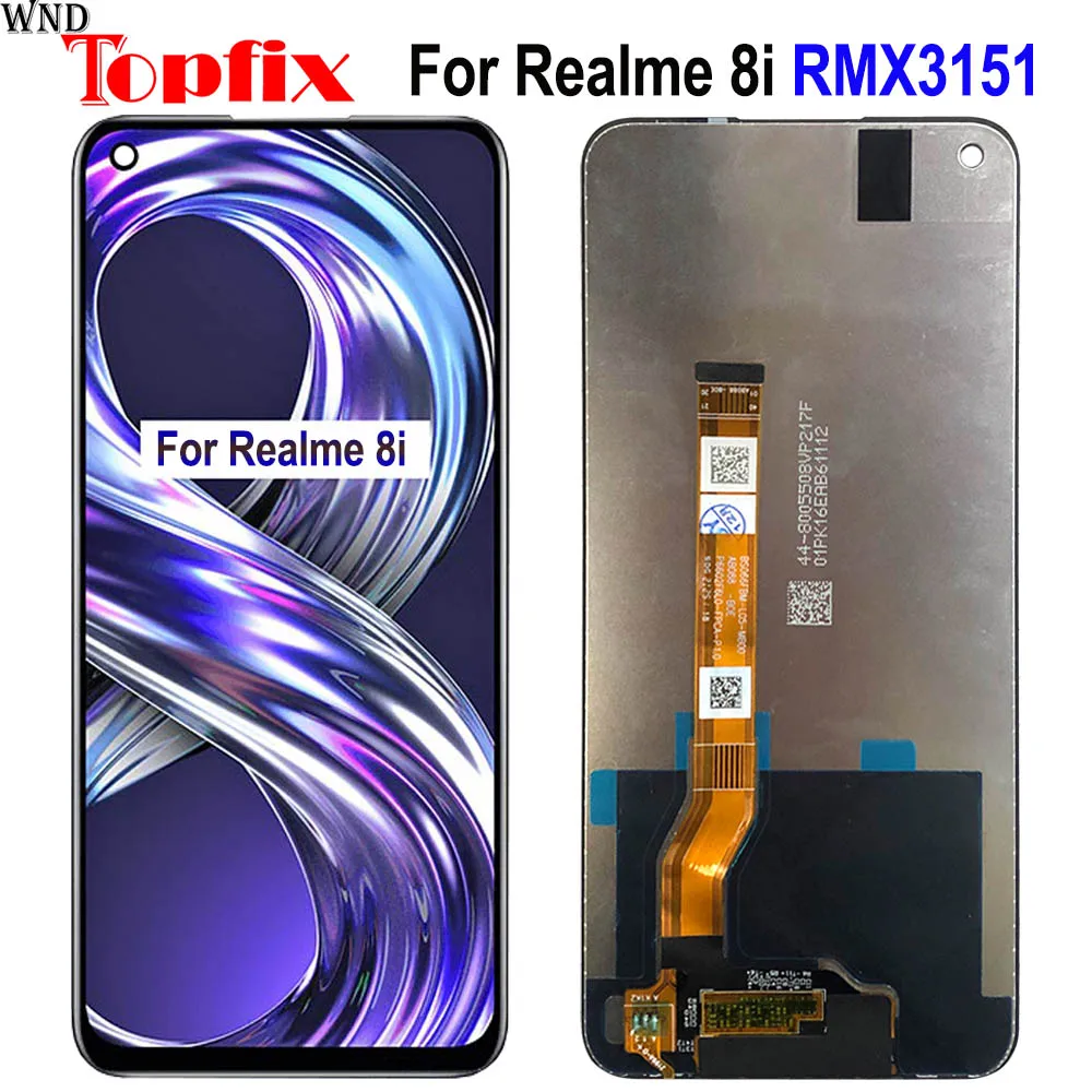 100 tested original for oppo realme 8i lcd display touch screen digitizer assembly rmx3151 lcd for phone 6 6 realme 8i lcd free global shipping
