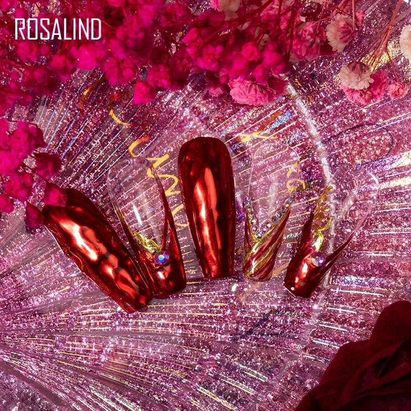 Блестки для ногтей ROSALIND волшебный зеркальный карандаш маникюра блестки