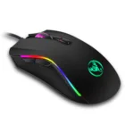 Разноцветная игровая мышь A869 HXSJ, электронная мышь с кабелем для соревнований, регулируемая мышь DPI с четырьмя режимами, 3200dpi