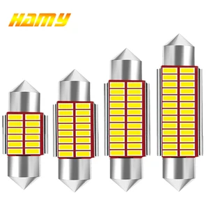 1x C10W C5W светодиодный Canbus гирлянда 31 мм 36 мм 39 мм 42 мм для автомобиля лампа для чтения интерьера светильник для номерного знака белый 6500K Бесплатная ошибка