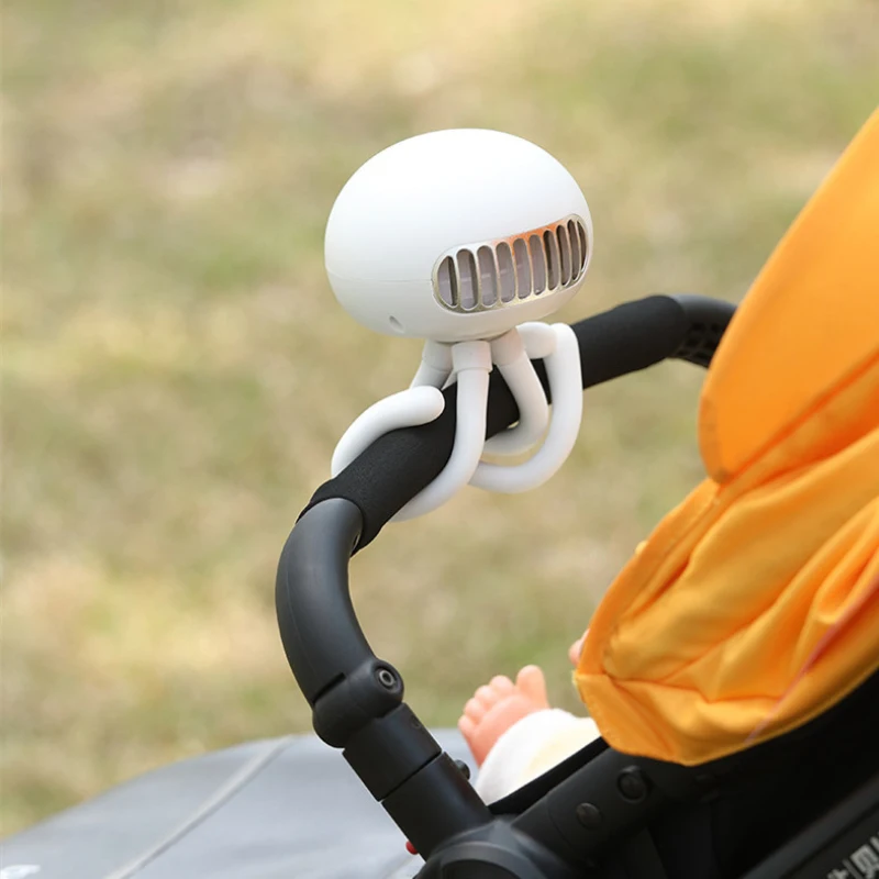 

AIbaasaa Baby strollerjellyfish деформационный бесшумный вентилятор USB Настольный маленький безлопастный портативный фотовентилятор 2000 мАч