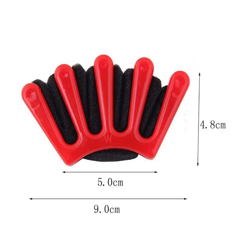 Красный/синий французский инструмент для плетения волос укладки губка пучков