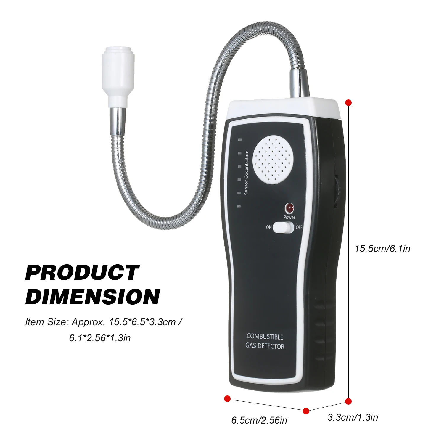 

KKmoon Combustible Gas Detector Digital Gas Detection Instrument Gas Leak Tester Analyzer For Propane Filling Station Oil Leakag