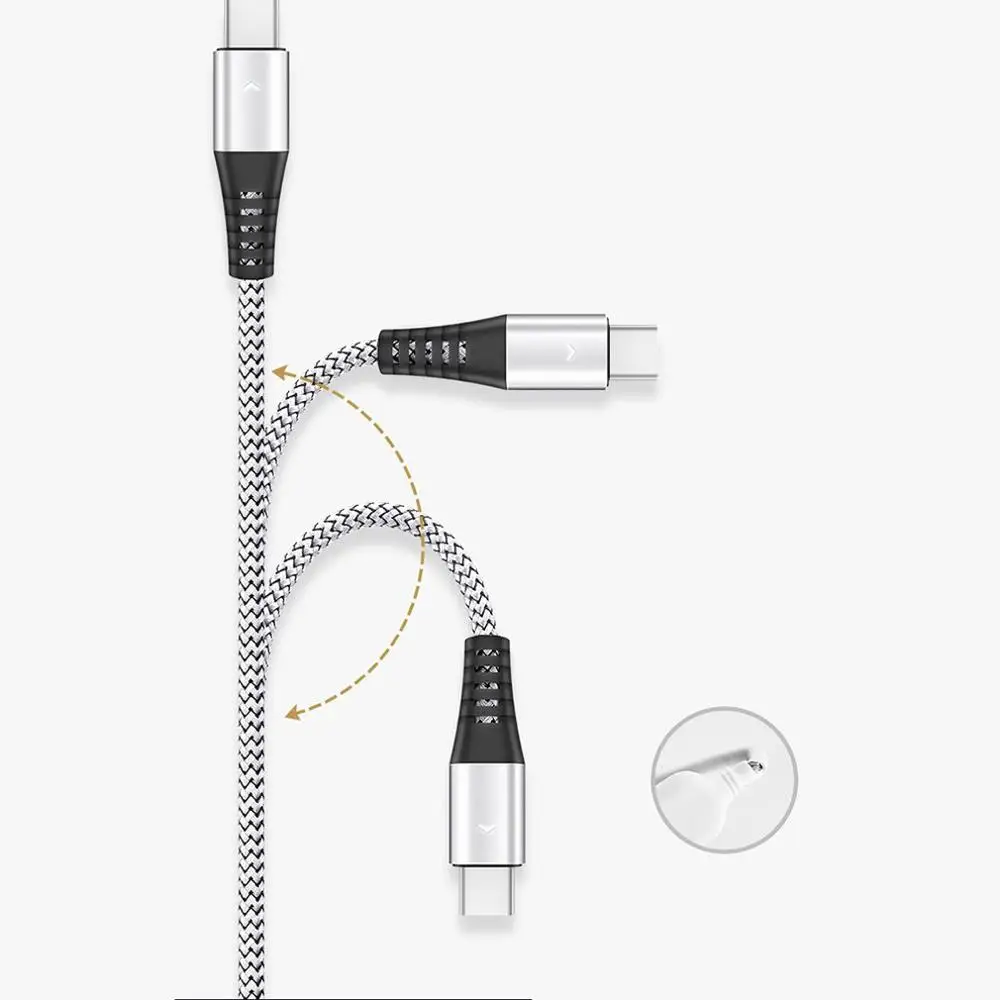 2.4A Fast Charging USB Type C Cable for Samsung Galaxy S8 S9 Xiaomi Huawei Type-C Mobile Phone | Мобильные телефоны и