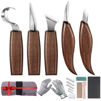 123612 pcs wood carving tool set spoon bowl kuksa cup or hook fine knife for ordinary carving knife