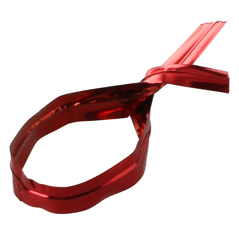 

100 Pcs Red Metallic Twist Ties for Cello Candy Bags Party 8cm