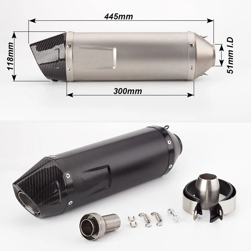 Универсальная Модифицированная выхлопная труба для мотоцикла слипон FZ1 Duke690