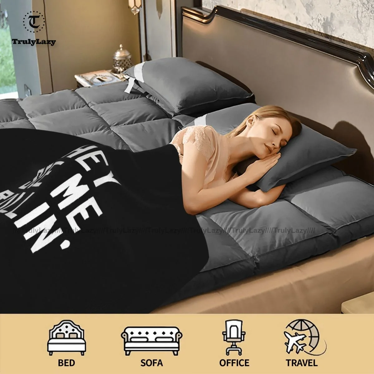 

Senpai Blanket Fleece Cold Round Blanket Soft Cheap Furry Bedspread