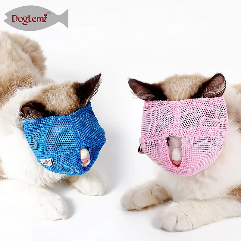 

Breathable Mesh Cat Muzzle Anti Bite Anti Meow