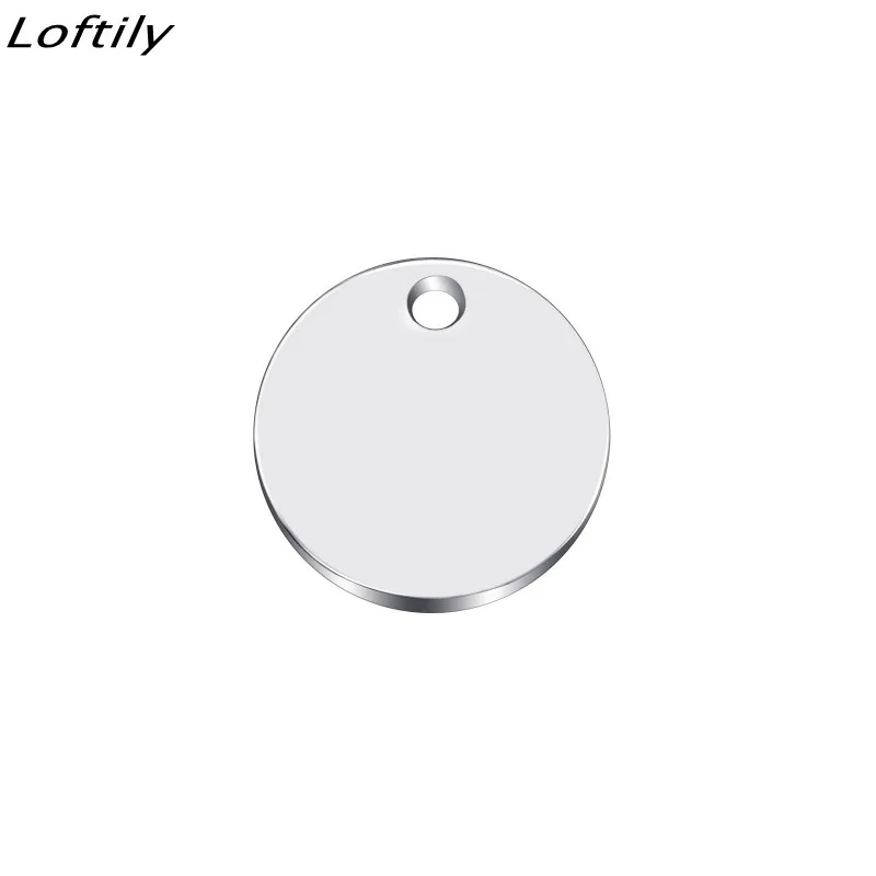 Колье с подвеской из нержавеющей стали для мужчин и женщин украшение круглой