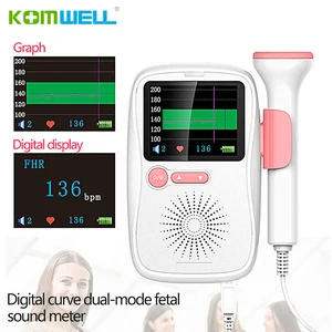 Эмбриональный Доплер рук Портативный Фетальный доплерометр звук сердца младенца ультразвук беременности плода допплеровский детектор машина монитор