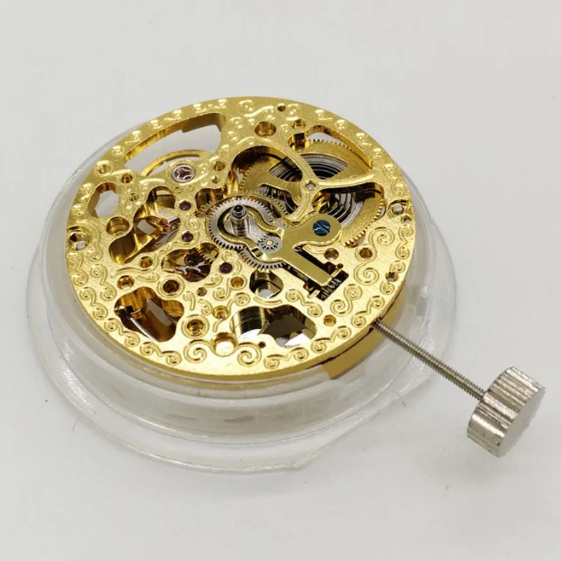 

Automatic Mechanical Movement 3 Hands for 2189 Watch Skelenton Silver/Gold