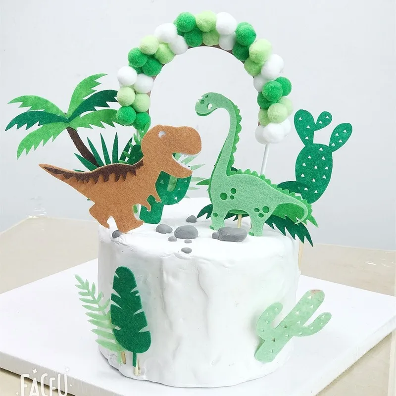 Украшение для торта Радужный помпон облако торт Топпер с днем рождения вечерние