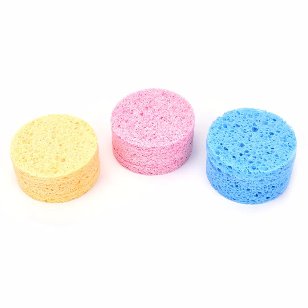 4 шт./лот волшебная губка для макияжа очищающая пудра лица косметическая сжатая