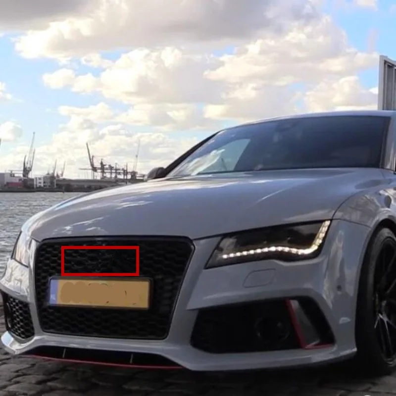 Эмблема значок переднее среднее кольцо решетка багажник логотип наклейка для Audi