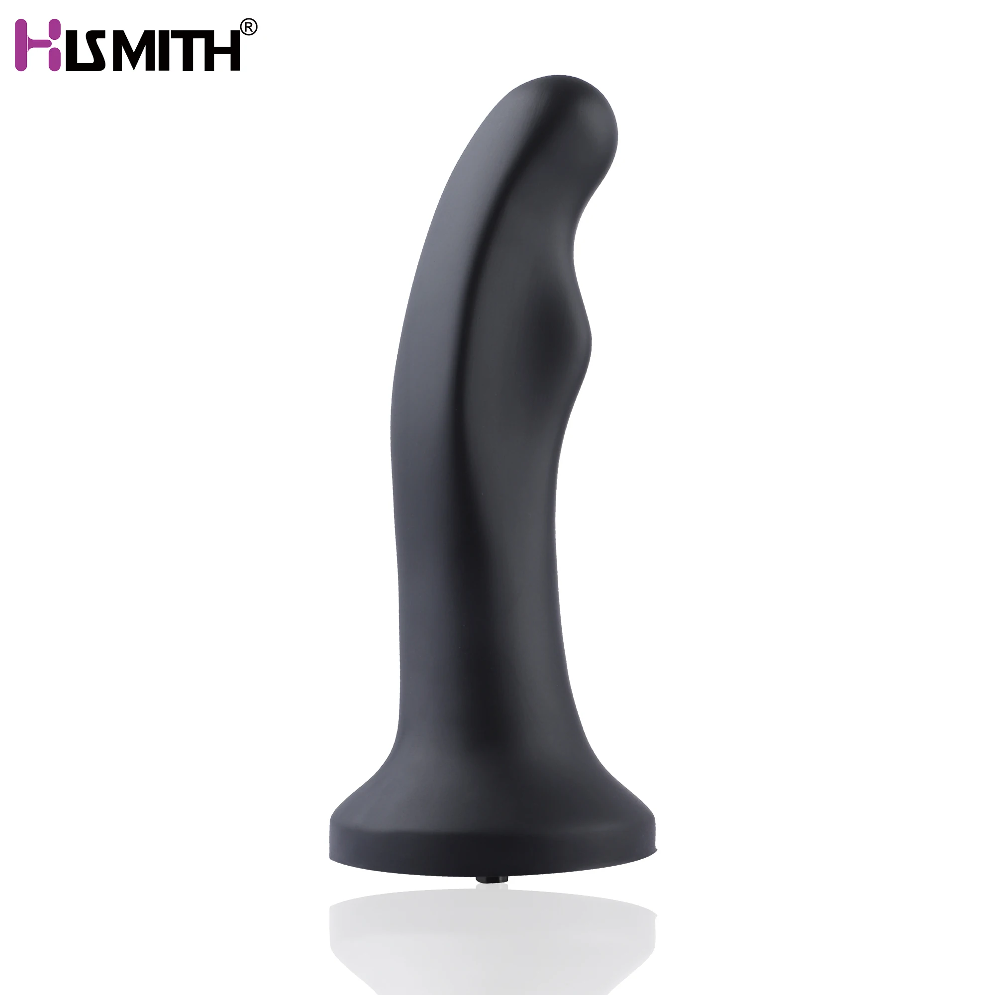 Анальная пробка Hismith 7 08 дюйма силиконовая P-Spot с системой кликов для секс-машины