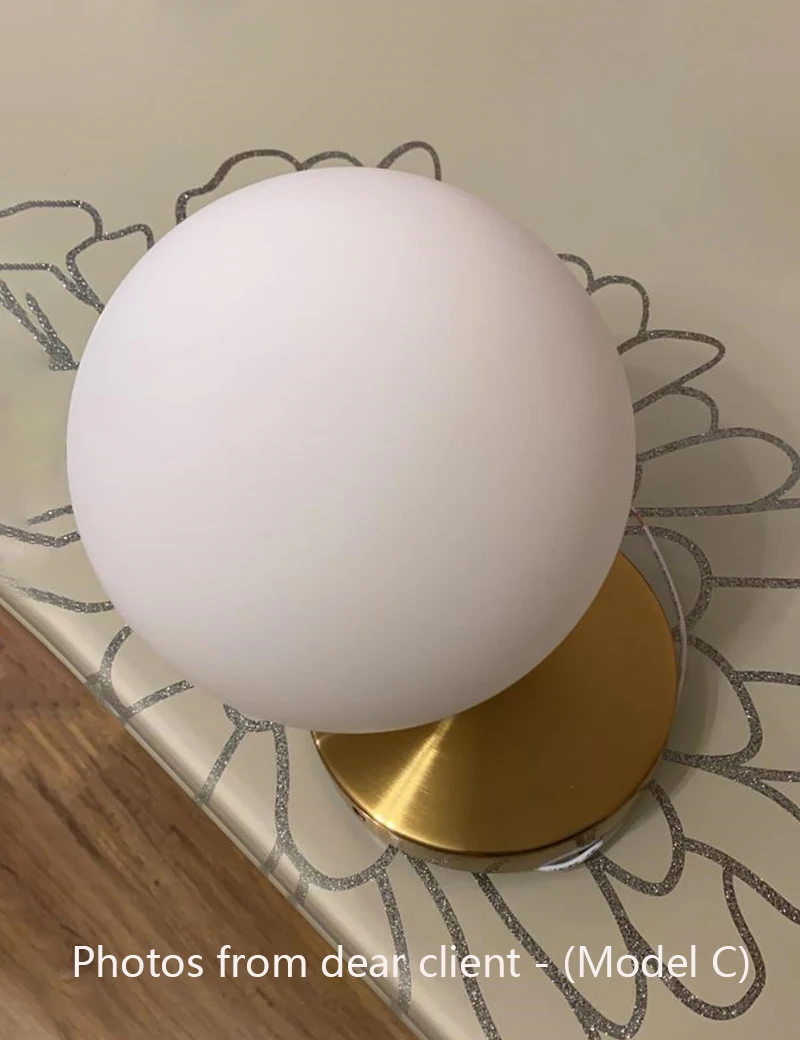 nordic led wall moon lamp iron modern decorative stairs led light home bedside round glass wall lights wood applique murale e27 free global shipping