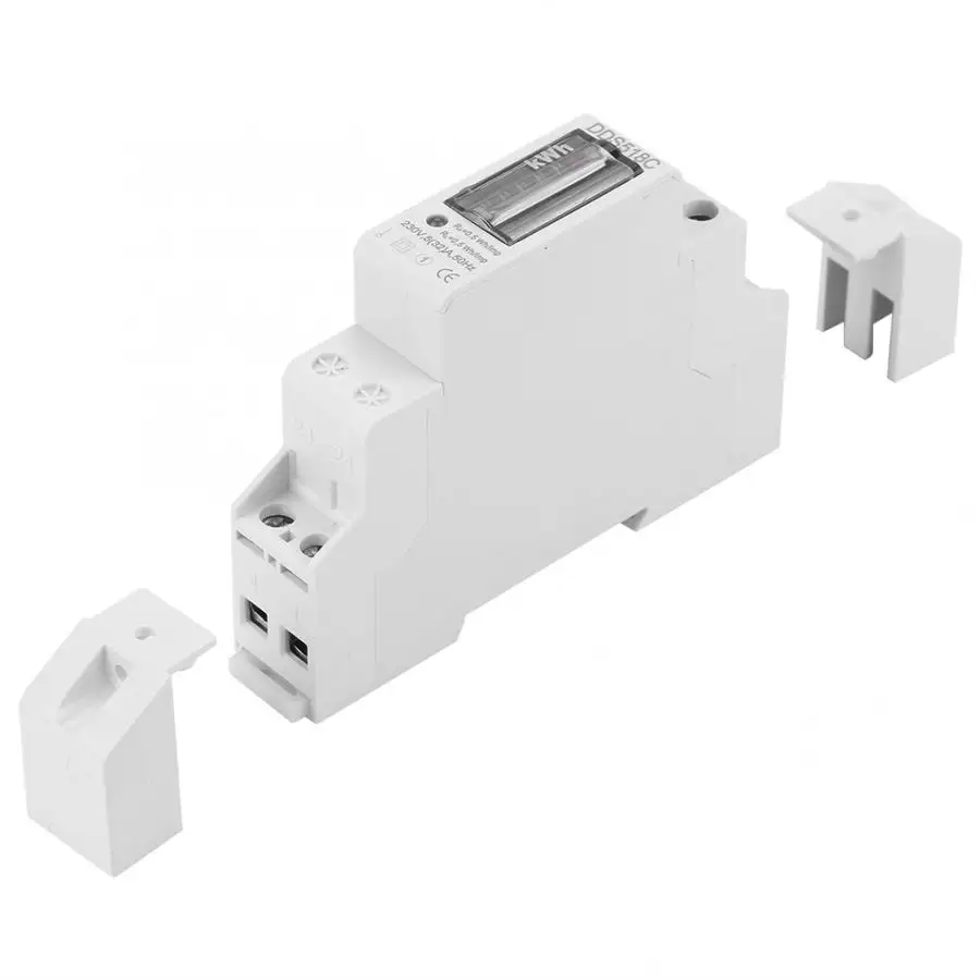 DDS518C цифровой ЖК дисплей счетчик энергии 220V однофазный din рейку кВт ч
