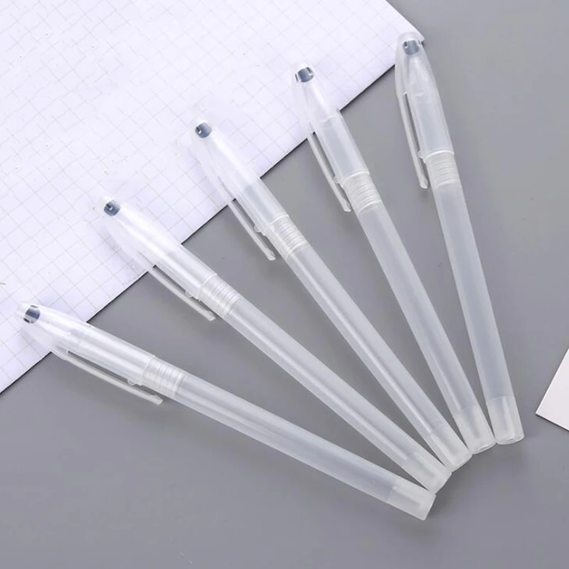 10 шт./лот прозрачный гелевый Чехол для ручки шариковая ручка футляр