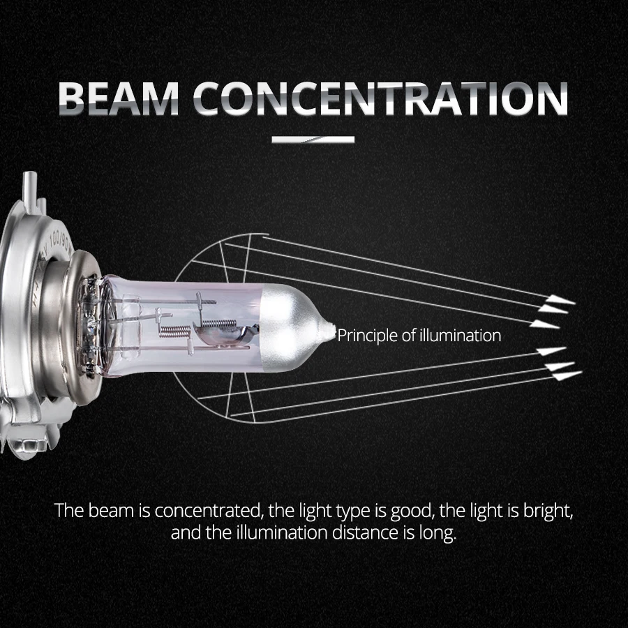 Галогенные лампы H4 натуральная белая лампа для головного света мотоцикла