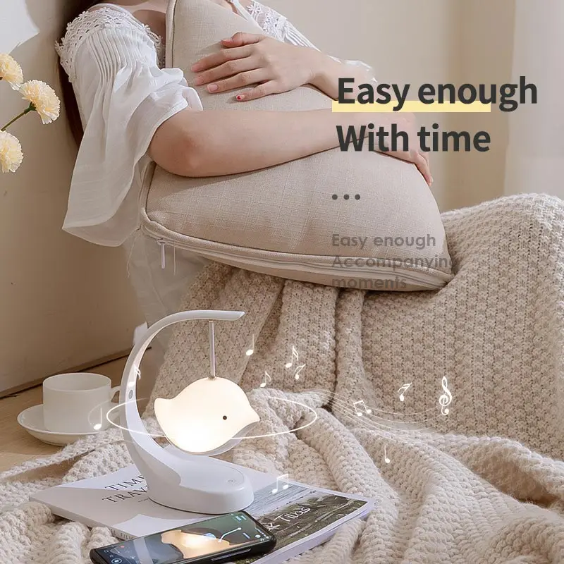 Птица Ночной светильник регулируемый Яркость Цвет USB Перезаряжаемые Настольный