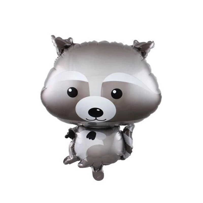 Милая брикет енота лиса баллон гелия украшения для вечеринки в честь Дня