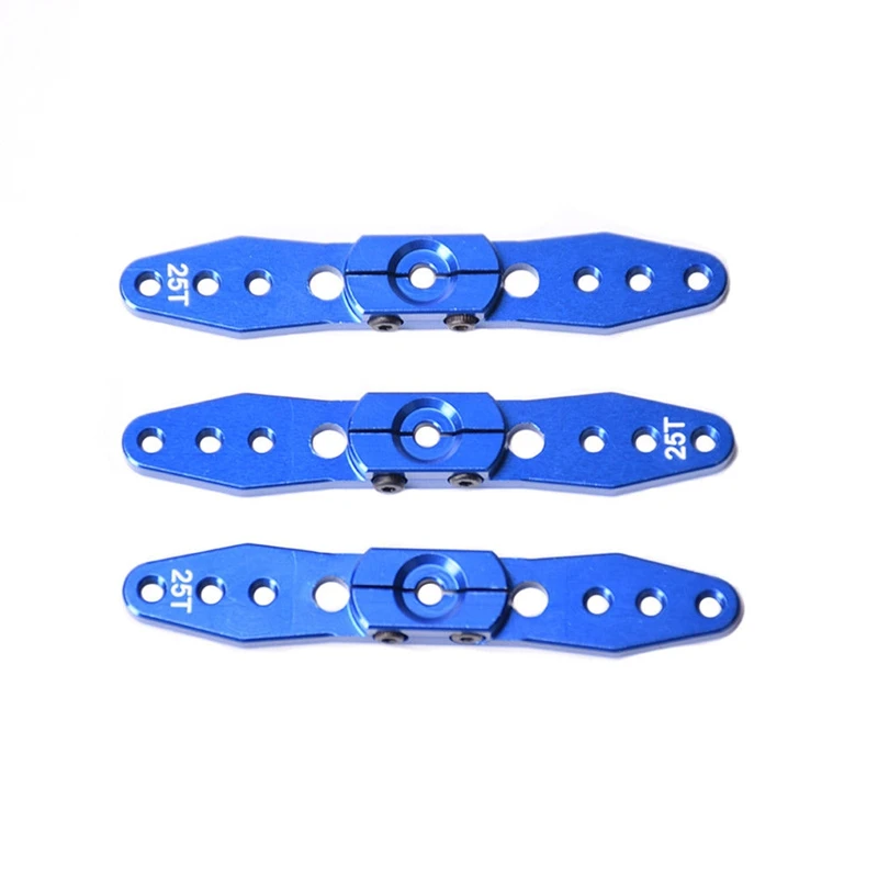 

3PCS Aluminum Steering Servo Horn Arm 25T for 1/8 1/10 RC Car Boat Upgrade Part