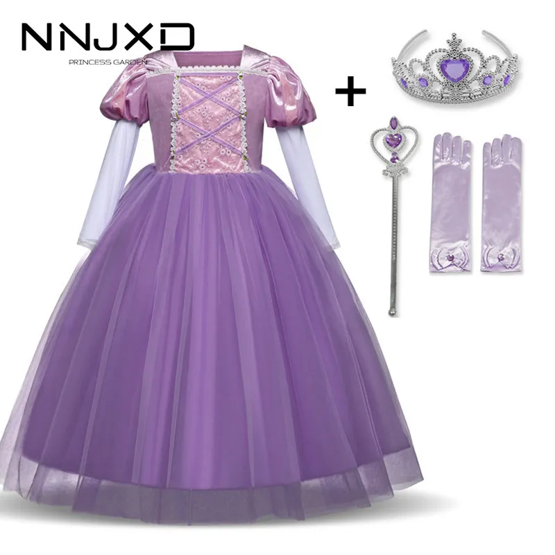 2021 Girls Dress Kids Queen Cosplay Costume Baby Girl Princess Beauty Vestidos Halloween | Детская одежда и обувь