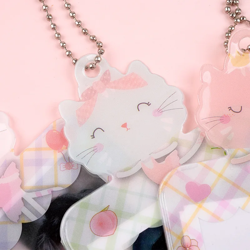 MINKYS Новое поступление Kawaii Cat 2 слота Kpop фотокарты держатель для карт Protector Idol фото