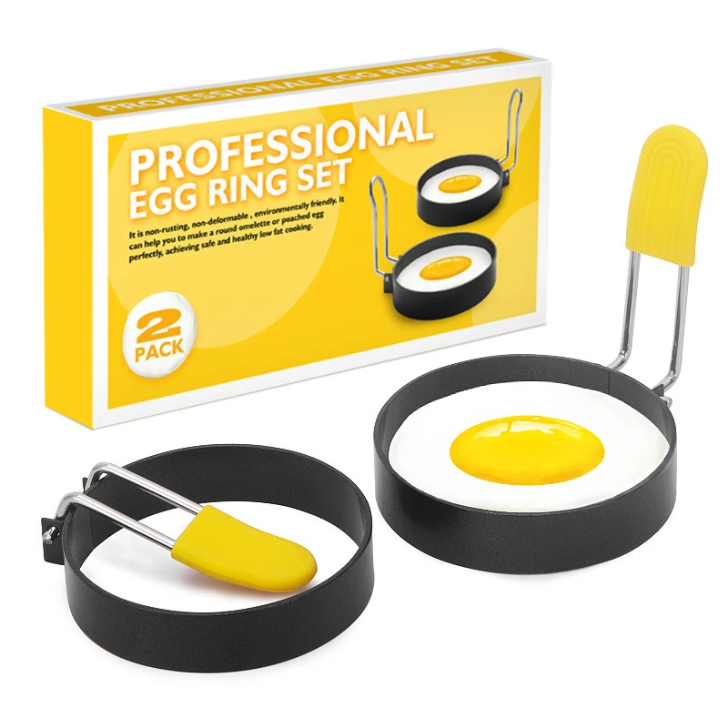 

Metal Fried Egg Pancake Ring Omelette Fried Egg Round Shaper Eggs Mold For Cooking Breakfast Pan Oven Kitchen Supplies