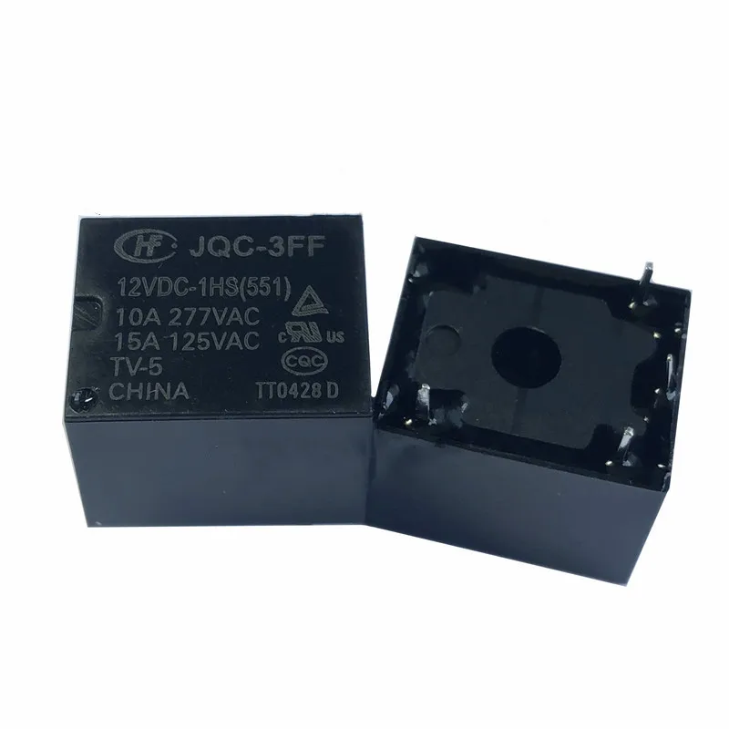 Новое реле 10 шт./лот Hf3ff JQC-3FF-5VDC-1HS JQC-3FF-12VDC-1HS JQC-3FF-24VDC-1HS 12VDC-1HS JQC 3FF 12VDC 1ZS 5pin