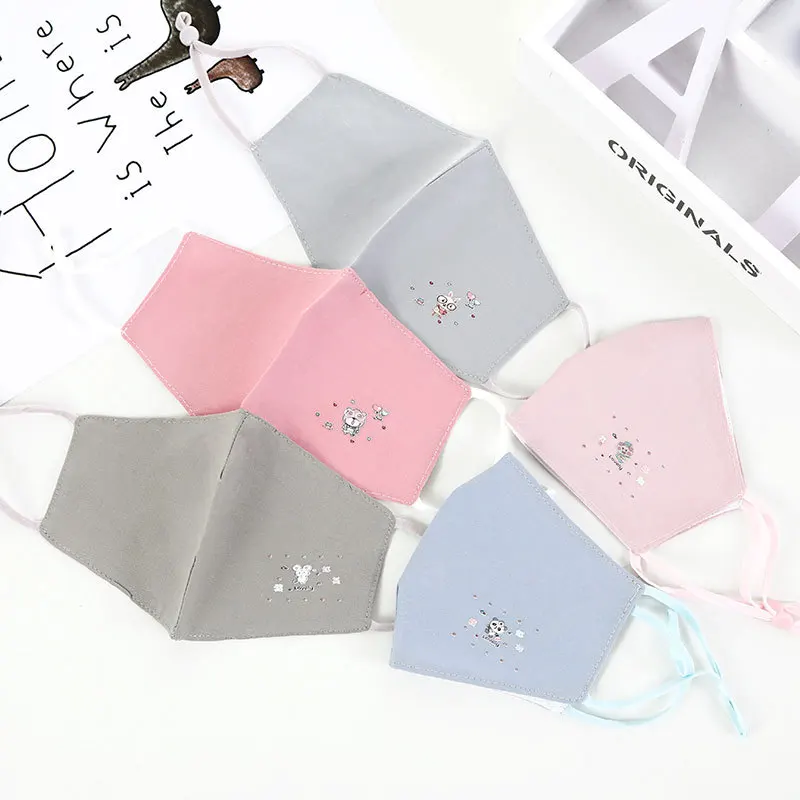 Модная Повседневная велосипедная маска для лица с мультяшным принтом женщин и