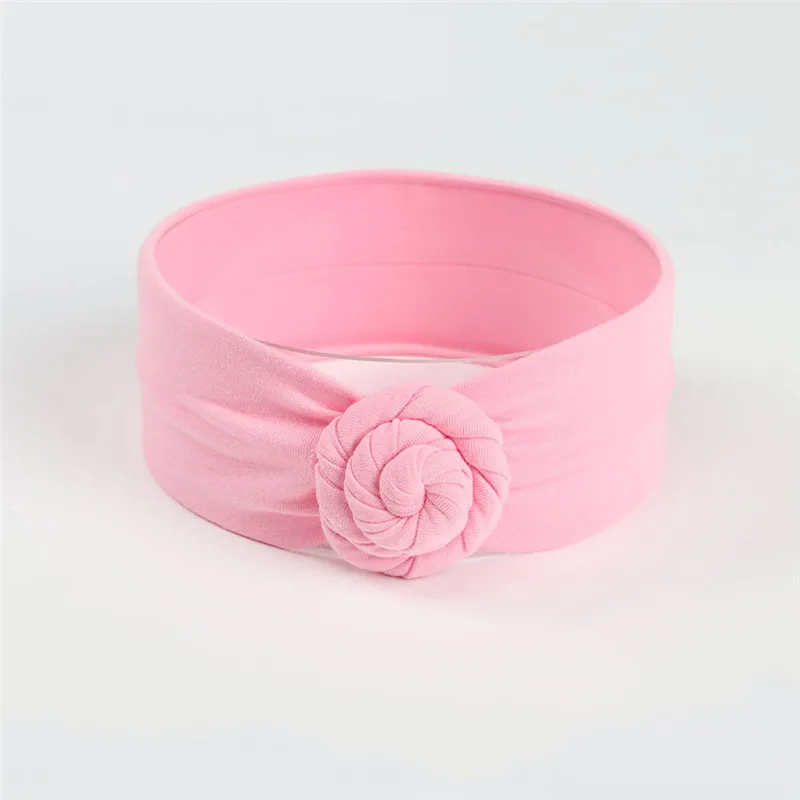 Tocado el&aacute;stico de algod&oacute;n para ni&ntilde;a y beb&eacute;, cinta para el pelo con nudo, accesorios para el cabello, 1 ud.-3