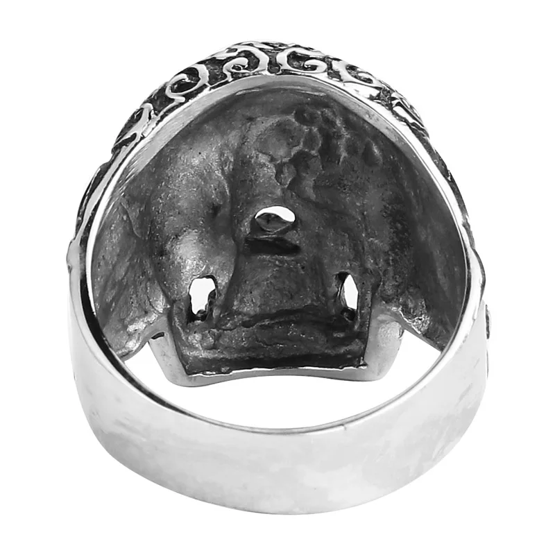 Мужское кольцо в готическом стиле Valily из нержавеющей стали с золотым покрытием и