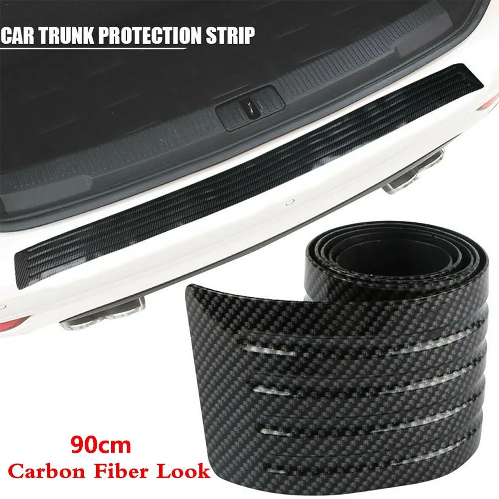 

Car Trim Strip Trunk Carbon Fiber Trunk Tail Door Trim Strip Rear Guard Protection Against Collision Protection