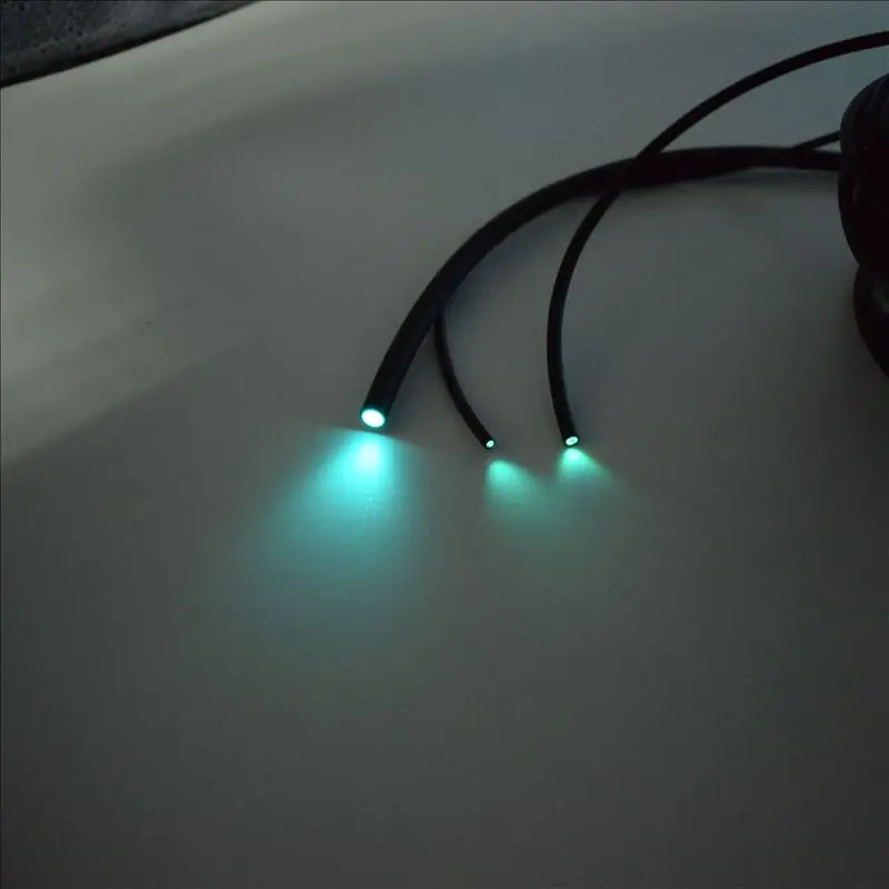 20mX Внутренний 2 мм внешний 3 мм Диаметр BlLACK оболочка PMMA Пластиковый волоконно-оптический конец светящийся волоконный кабель для потолка star sky